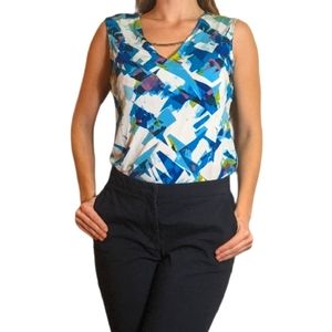 Stylish Multicolor Professional Sleeveless Top